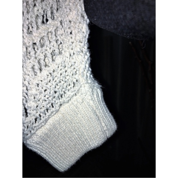 Free People White Lace zipper Crochet Cardigan - Picture 4 of 11